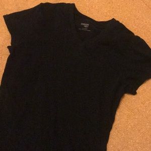 Black v neck tee